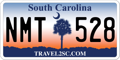 SC license plate NMT528