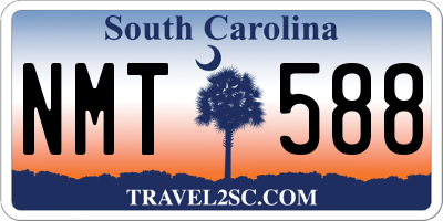SC license plate NMT588