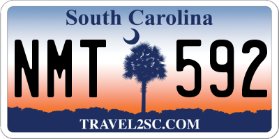 SC license plate NMT592