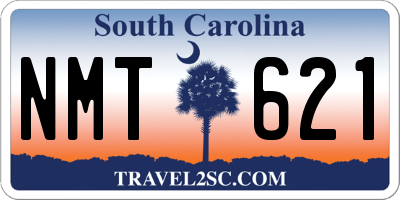 SC license plate NMT621