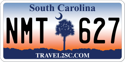 SC license plate NMT627
