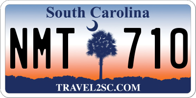 SC license plate NMT710