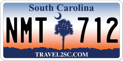 SC license plate NMT712