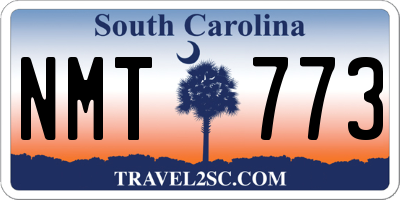 SC license plate NMT773