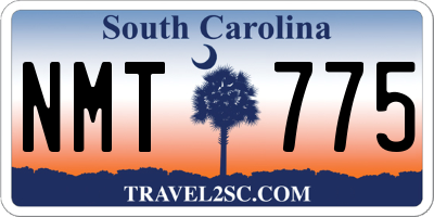 SC license plate NMT775