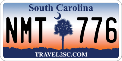 SC license plate NMT776