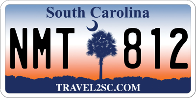 SC license plate NMT812
