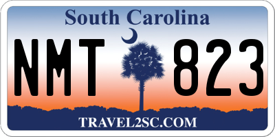 SC license plate NMT823
