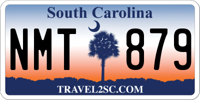 SC license plate NMT879
