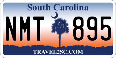 SC license plate NMT895