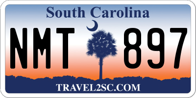 SC license plate NMT897