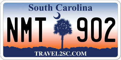 SC license plate NMT902