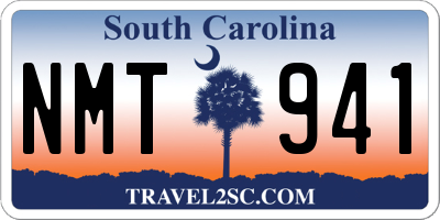 SC license plate NMT941