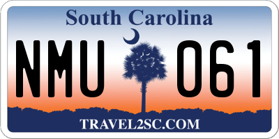SC license plate NMU061