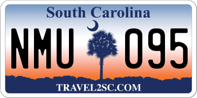 SC license plate NMU095
