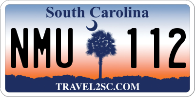 SC license plate NMU112