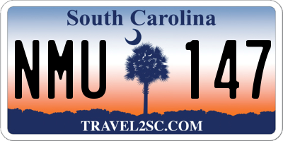 SC license plate NMU147