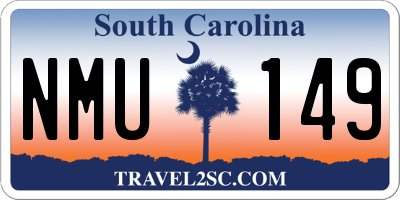 SC license plate NMU149