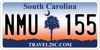 SC license plate NMU155
