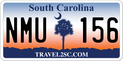 SC license plate NMU156
