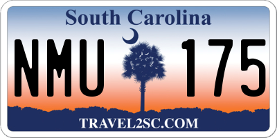 SC license plate NMU175