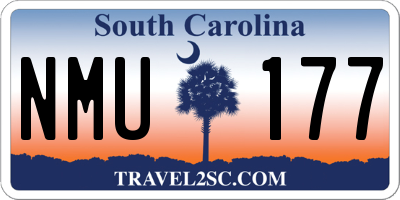 SC license plate NMU177