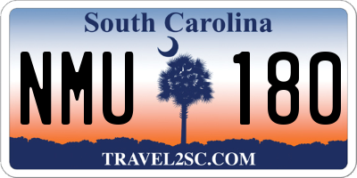 SC license plate NMU180