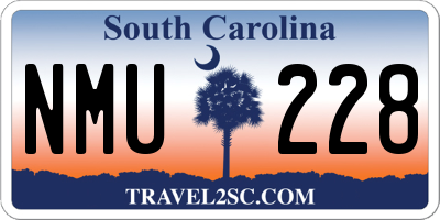 SC license plate NMU228