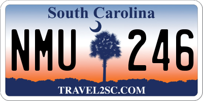 SC license plate NMU246