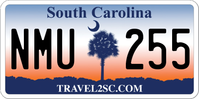 SC license plate NMU255