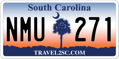 SC license plate NMU271
