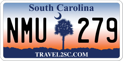 SC license plate NMU279