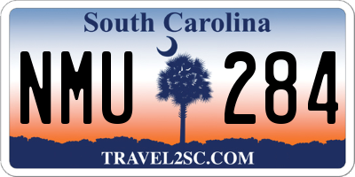 SC license plate NMU284