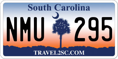 SC license plate NMU295