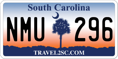 SC license plate NMU296