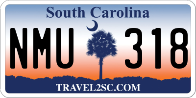 SC license plate NMU318