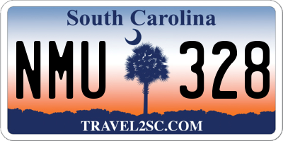 SC license plate NMU328
