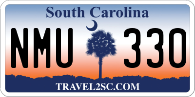 SC license plate NMU330
