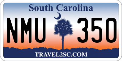 SC license plate NMU350