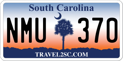 SC license plate NMU370
