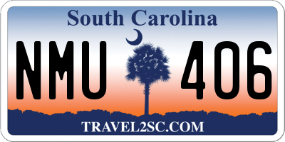 SC license plate NMU406