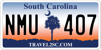 SC license plate NMU407