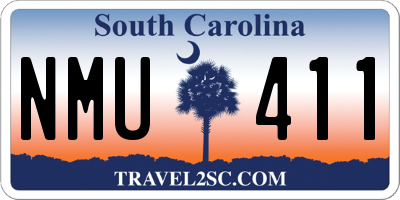 SC license plate NMU411