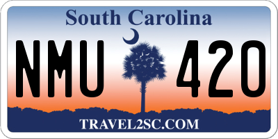 SC license plate NMU420