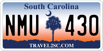 SC license plate NMU430
