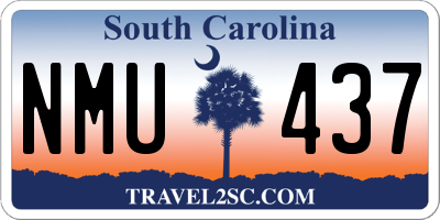 SC license plate NMU437