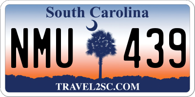 SC license plate NMU439