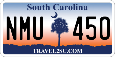 SC license plate NMU450