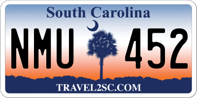 SC license plate NMU452