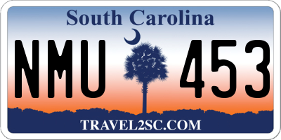 SC license plate NMU453